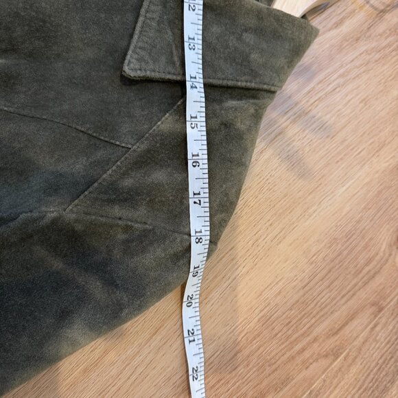 Alfani Green Suede Shirt Jacket – Women’s Large - Picture 13 of 13